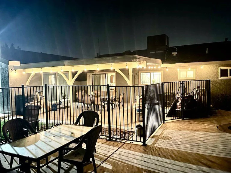 Mike and Molly Patio at Night Mike and Molly Patio at Night